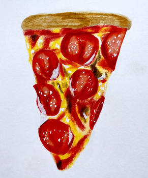 Pizza Slice Drawing (Marker/Colored Pencil)