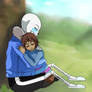 ::Sans and Frisk - Hug::