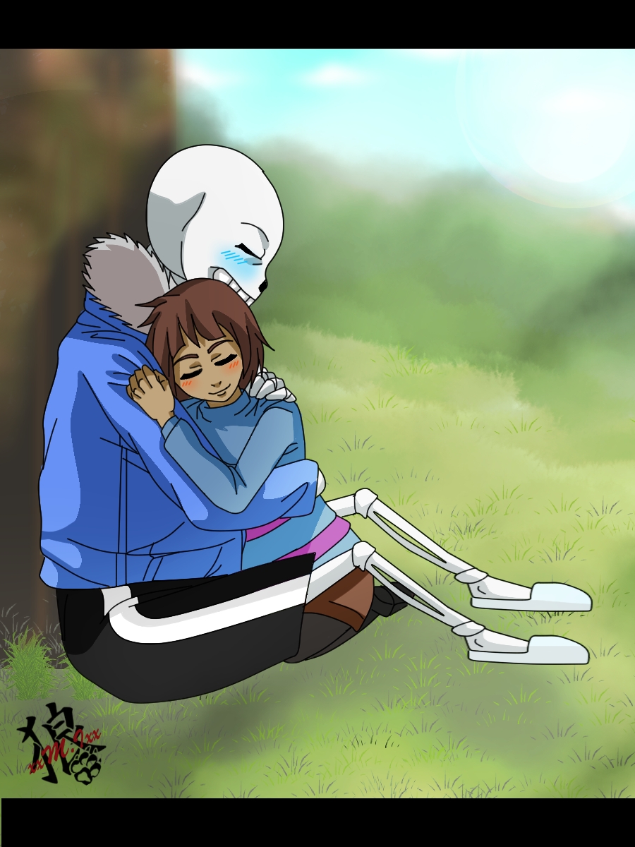 ::Sans and Frisk - Hug::