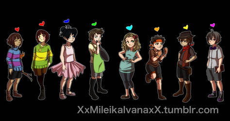 ::Undertale - Human Souls:: by xxMileikaIvanaxx
