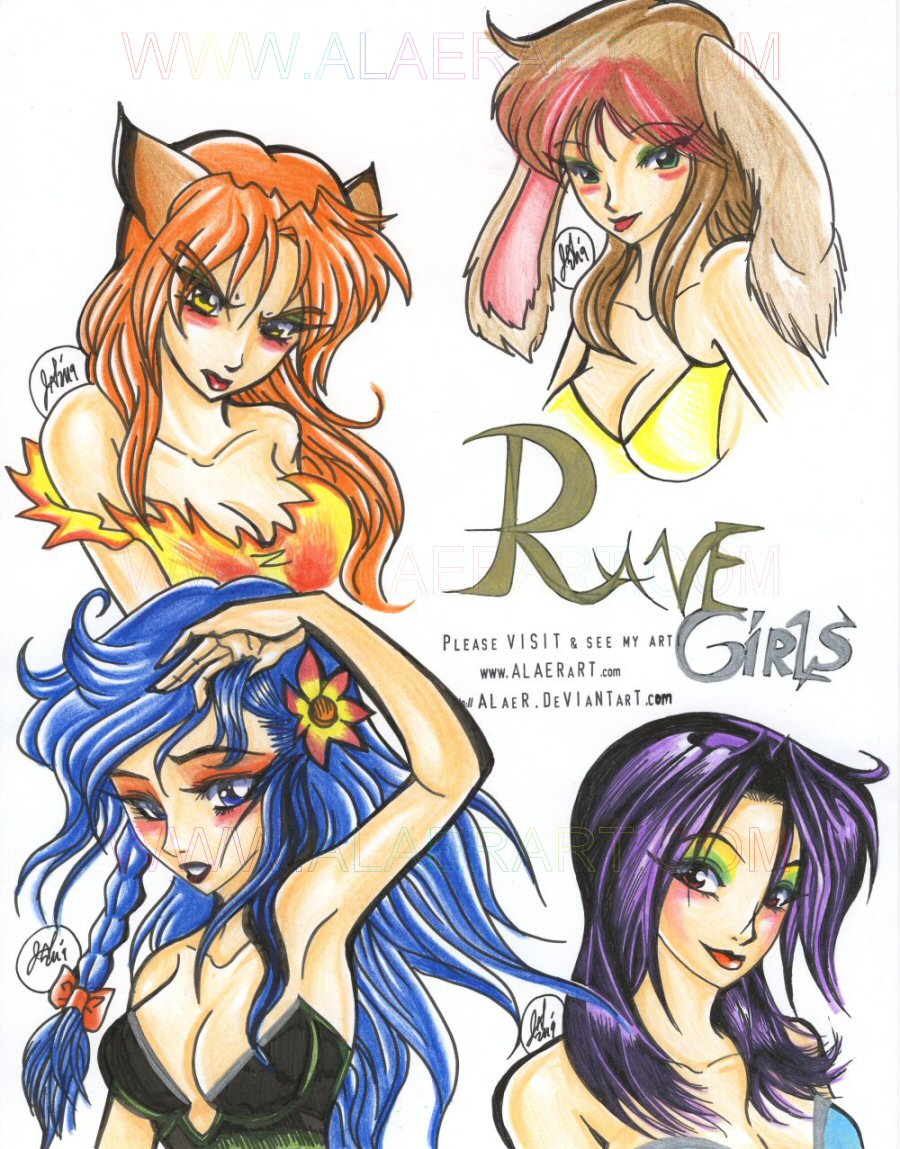 RAVE Girls All 4Girls Together