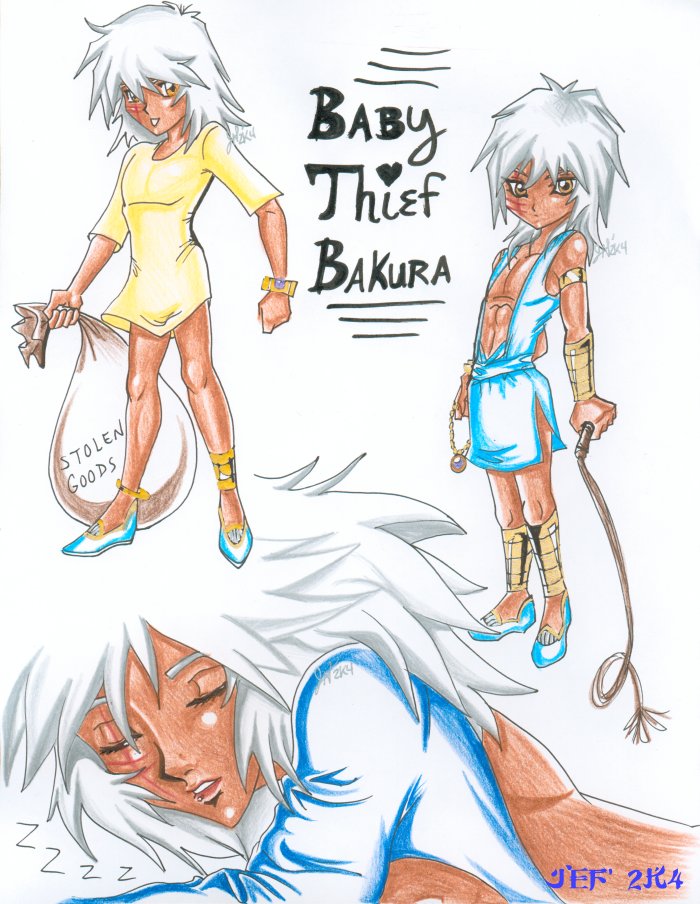 Baby Thief Bakura sleeping