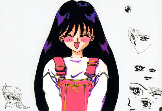 Smiling Mars Rei Hino fan cel