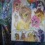 Mane Six Ponies w Vintage MLP Furry Friends