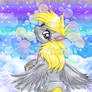 Colorful Bubbles Derpy Hooves Art Glossy Print