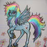 Rainbow Dash Metallics Mane Tail Flowers Shimmer H