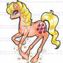 Vintage 80's MLP Pony Apple Jack Art