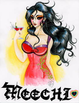 Meechi in Script and Wine