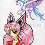 Helios and ChibiUsa New Outfit