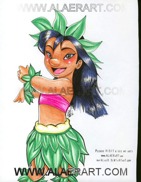 Little Lilo and Rockin' Hula by alaer on DeviantArt