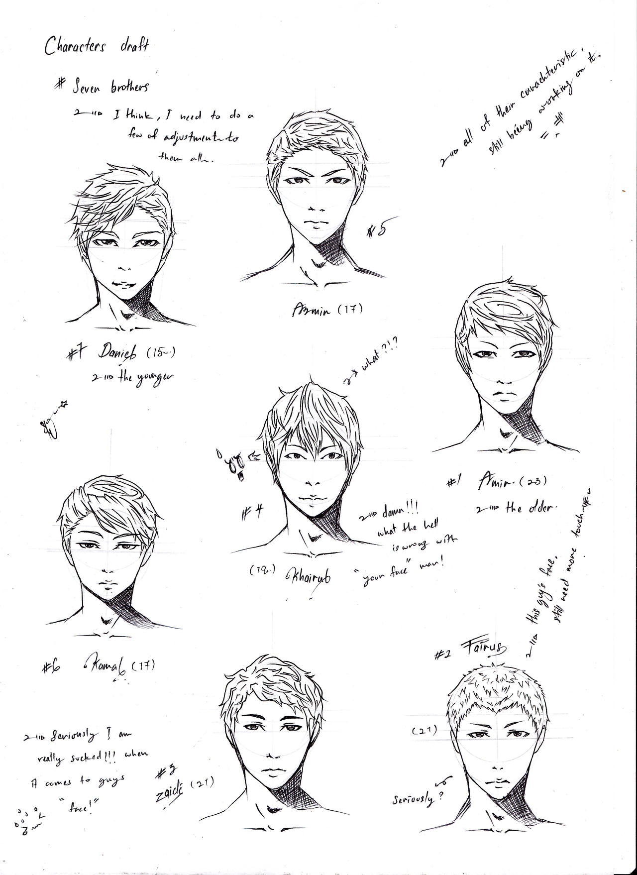 Simple Rough Sketches by ArtsClippers on DeviantArt