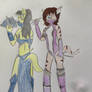 Kitty and delta as: mileena and kitana