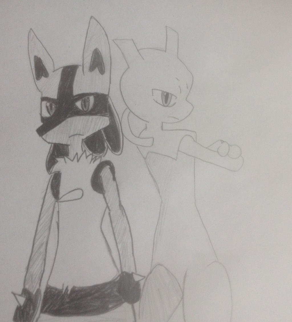 Lucario and mewtwo