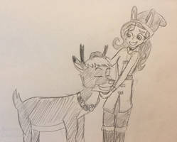 Fluttershy And Rudolph 