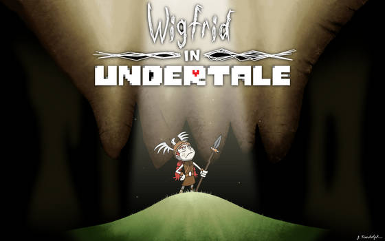 Wigfrid in Undertale - title screen