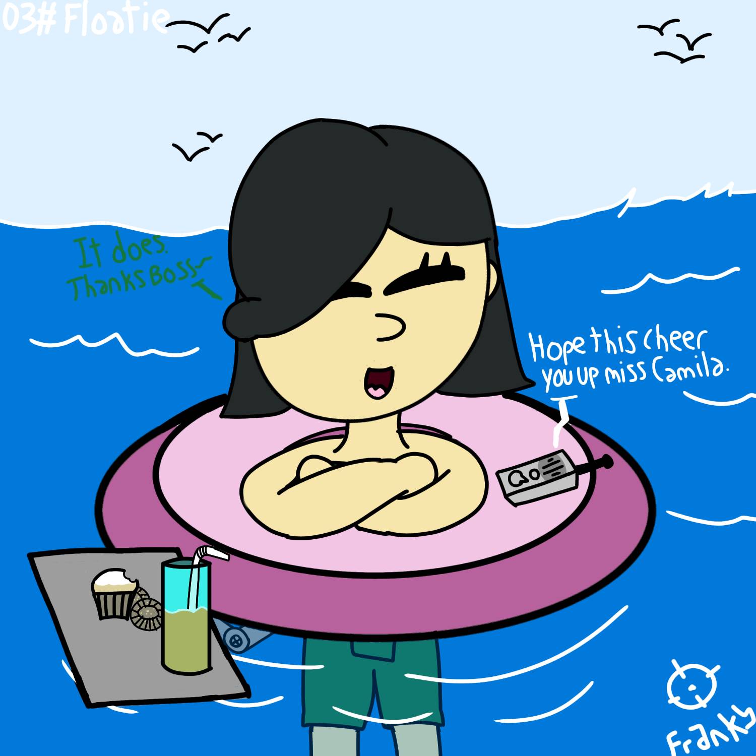 Sinktember day 3 - Floatie (Camila)