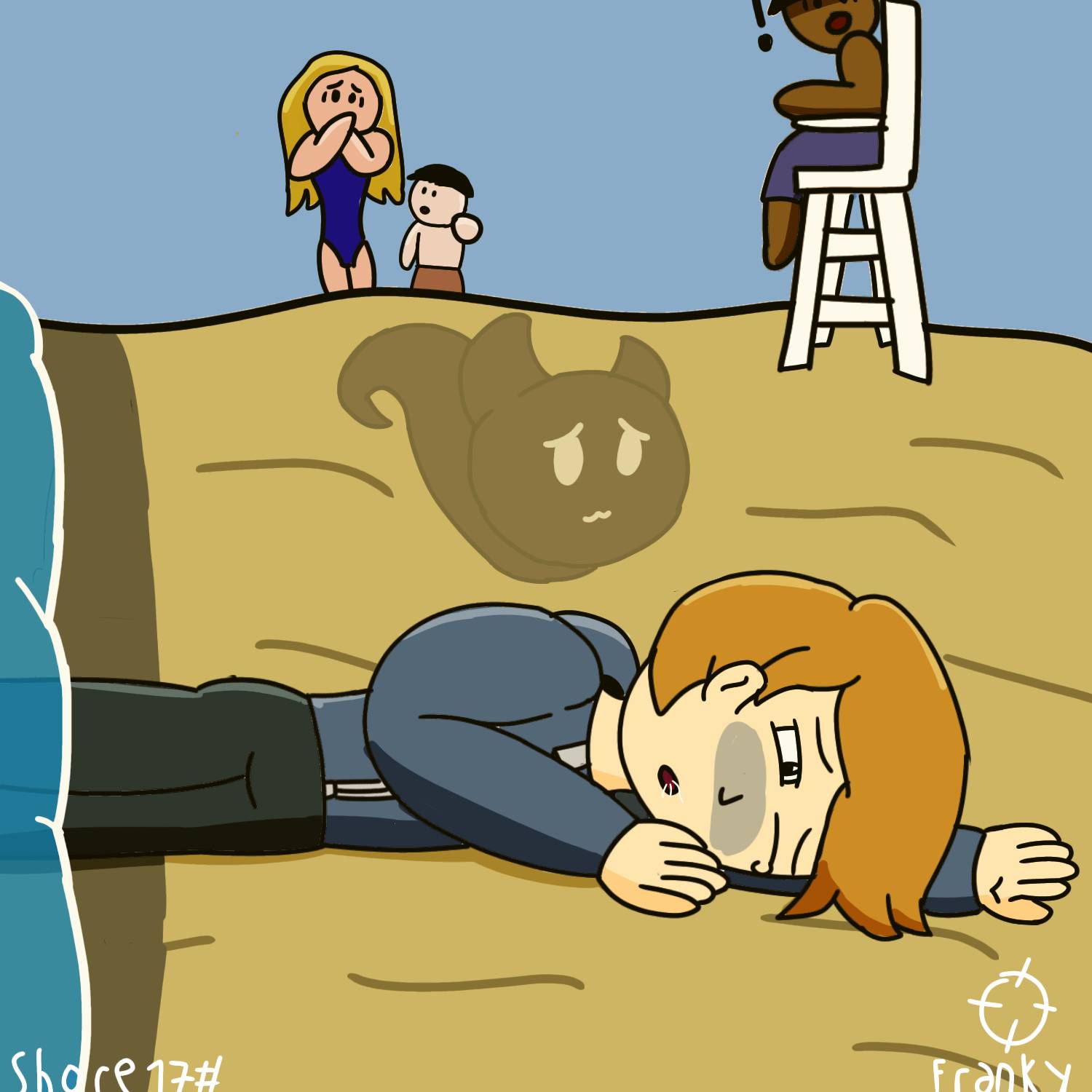 Sinktember day 17 - Shore (Max and Shadow)