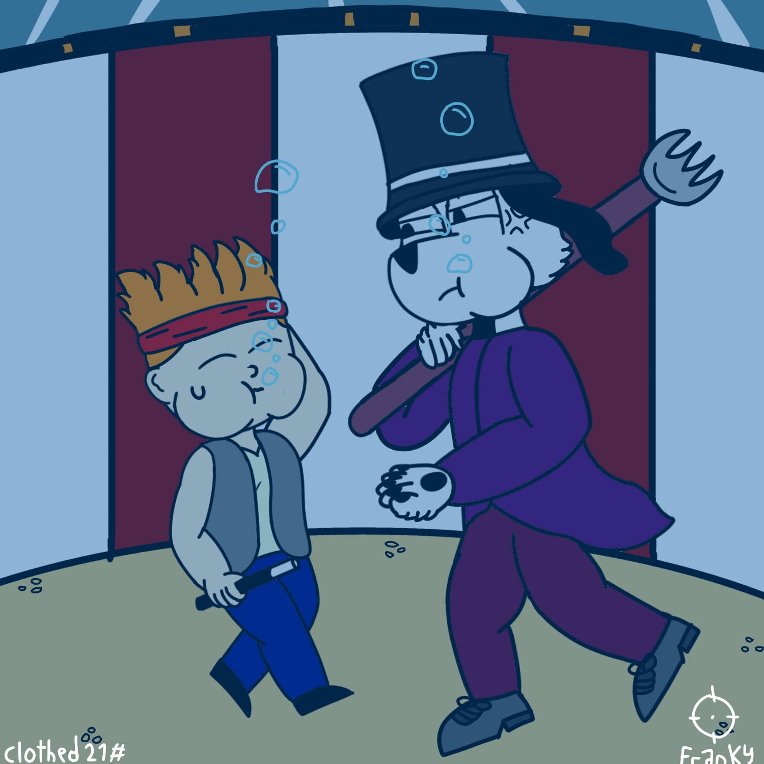 Sinktember day 21 - Clothed (Clark and Dan)