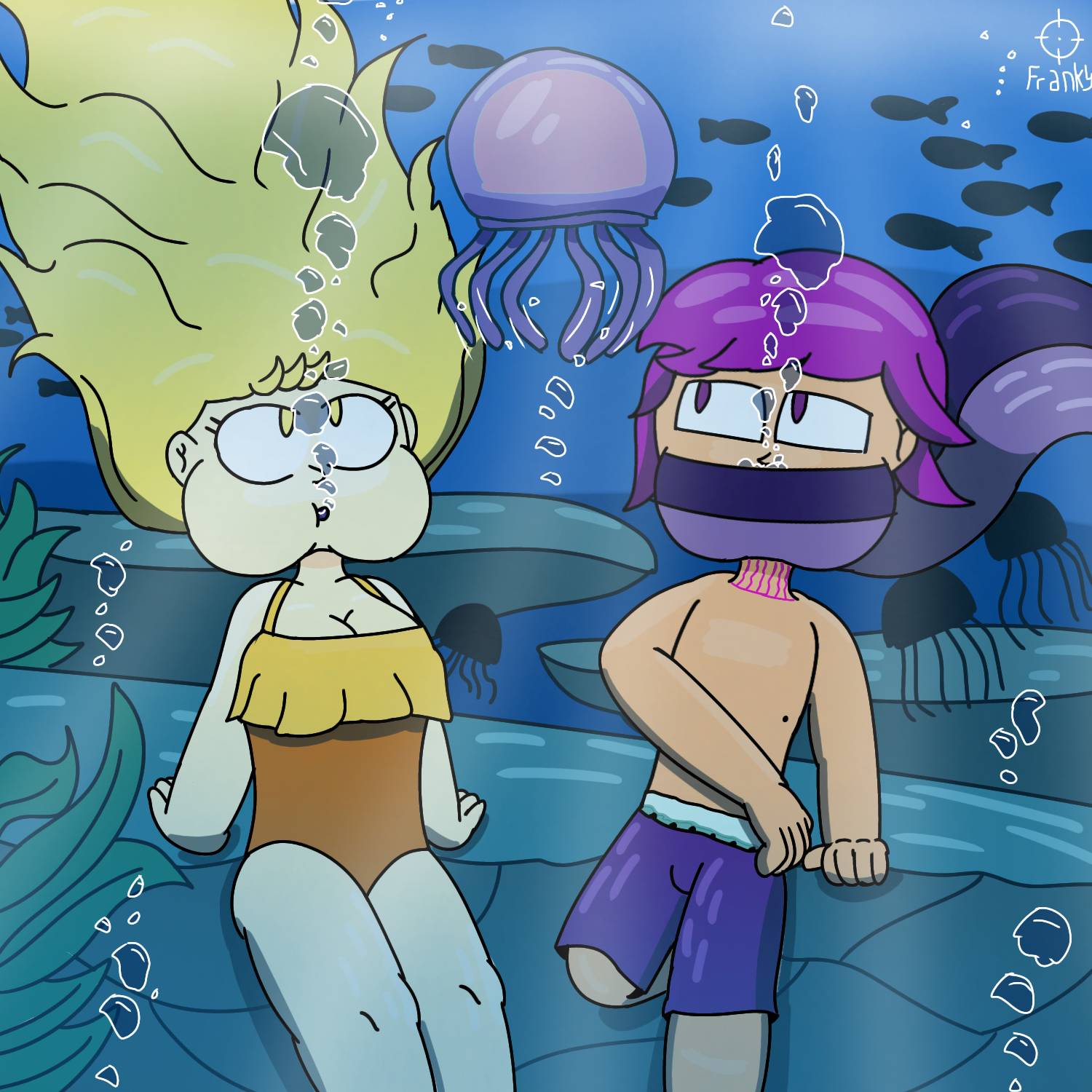 An underwater galaxy