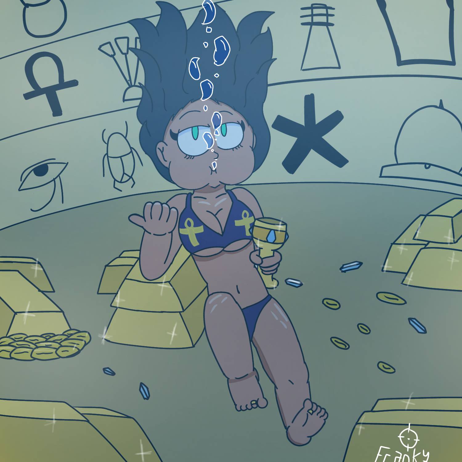 Sinking in gold