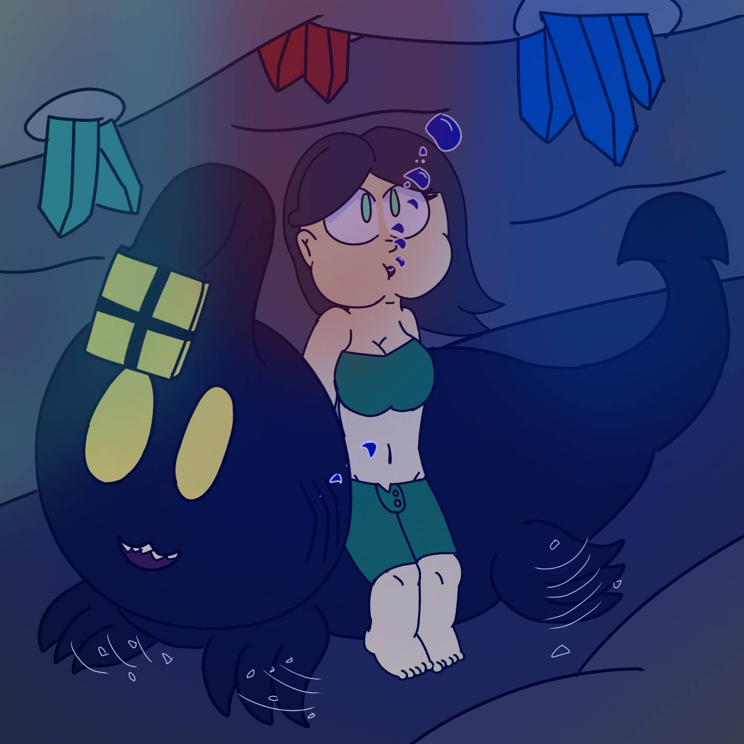 Lurking around an cave