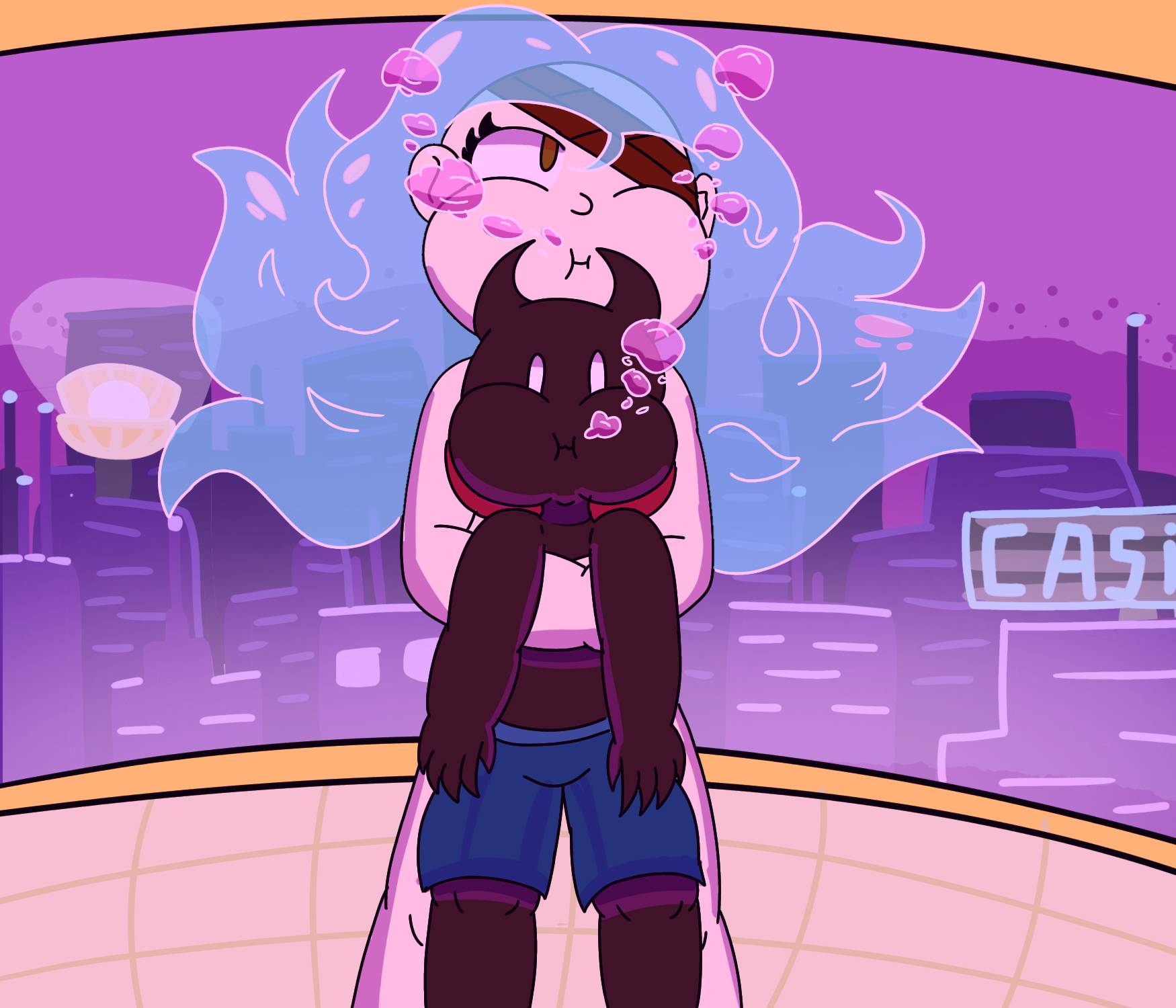 Neon Night water city