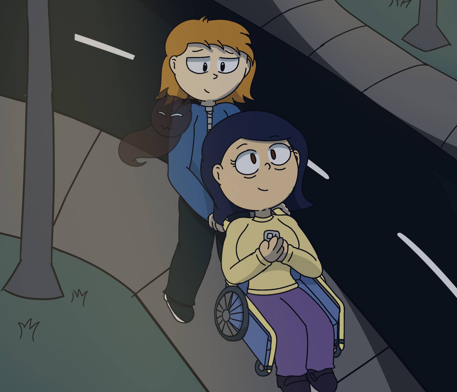 Walk around, in the lonely night