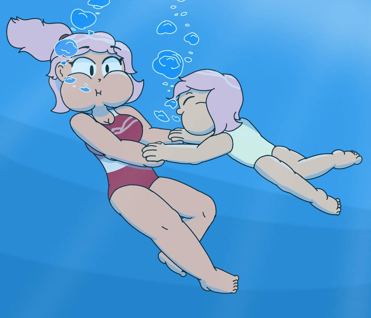 Stunt sisters go freediving