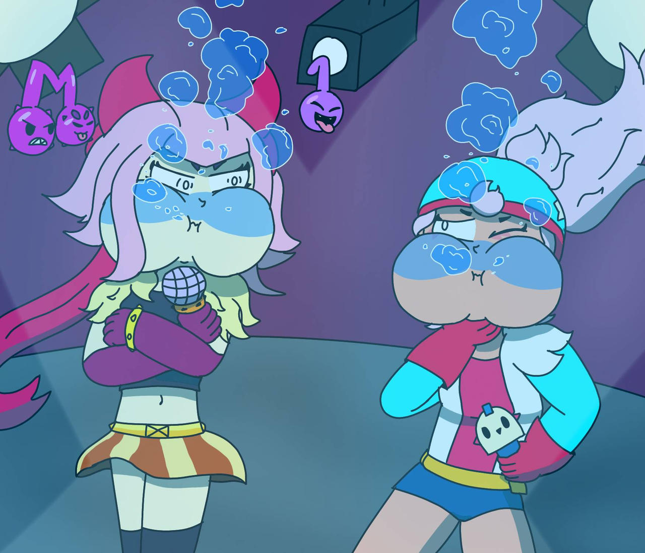 K-poper vs singer acrobat