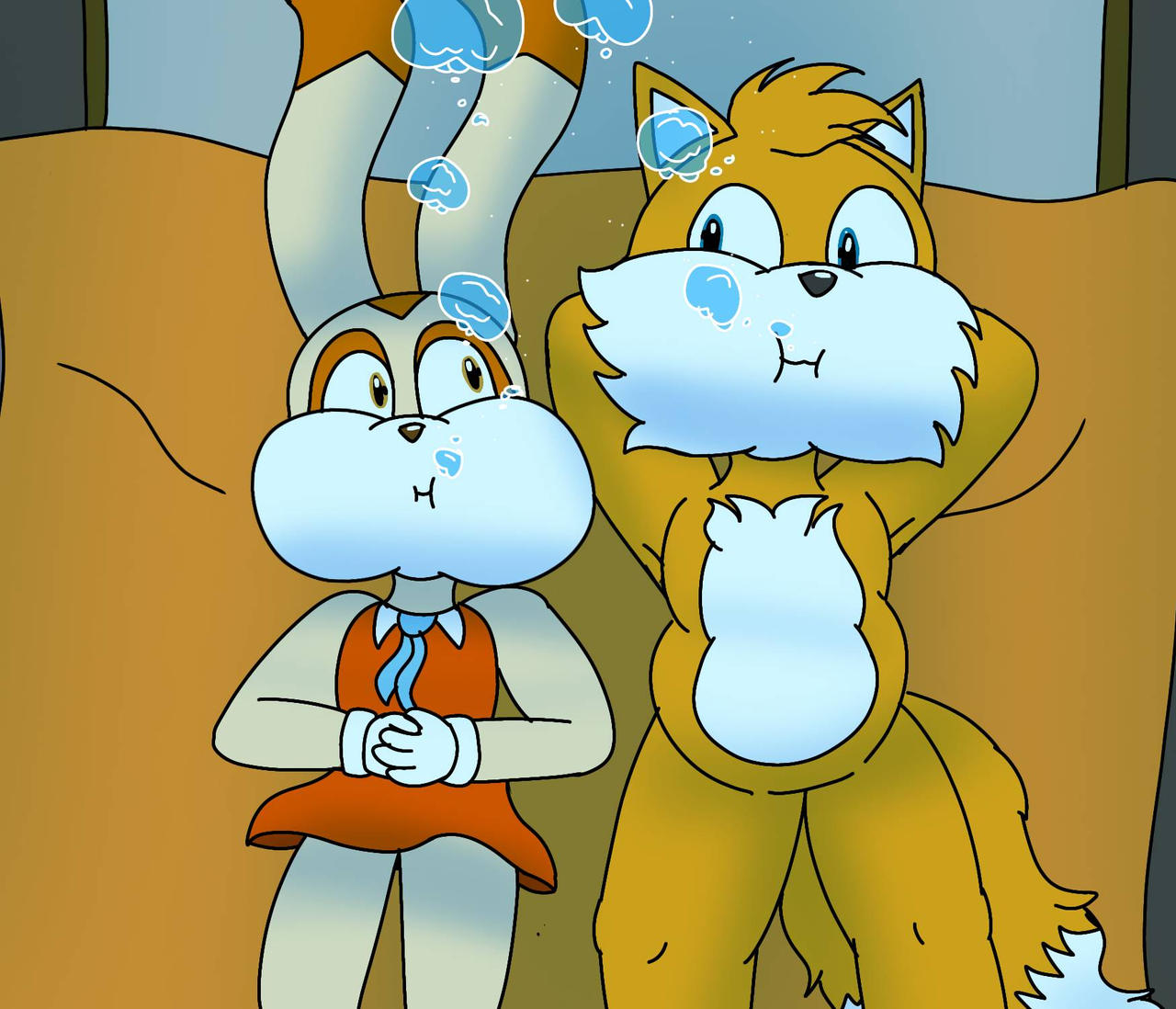 Resting together