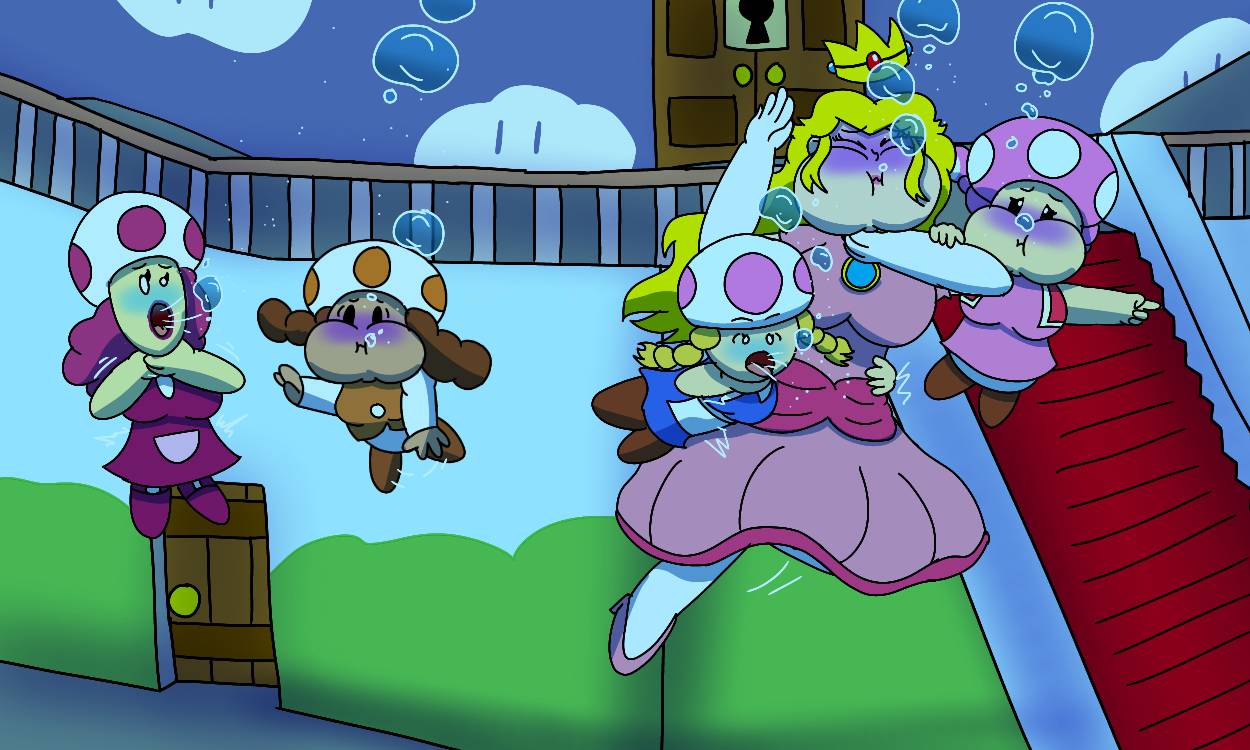 World -1 Peach's castle