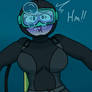 Scuba girl in peril