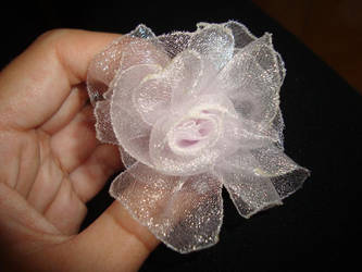 Florzinha de organza