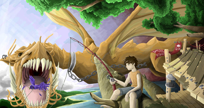 Dragon Fishing by jason77 on DeviantArt