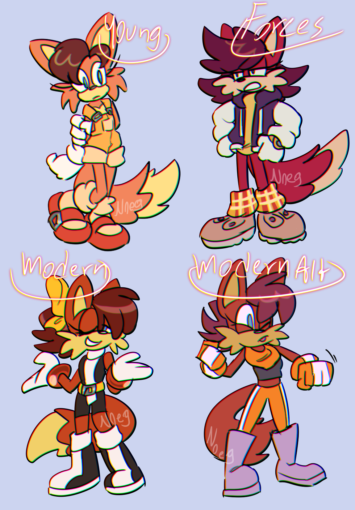 every fiona redesign i have by Noeggets on DeviantArt