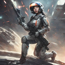 Chinese Female Space Soldier 001