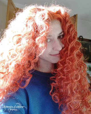 Merida cosplay WIP - Wig test I