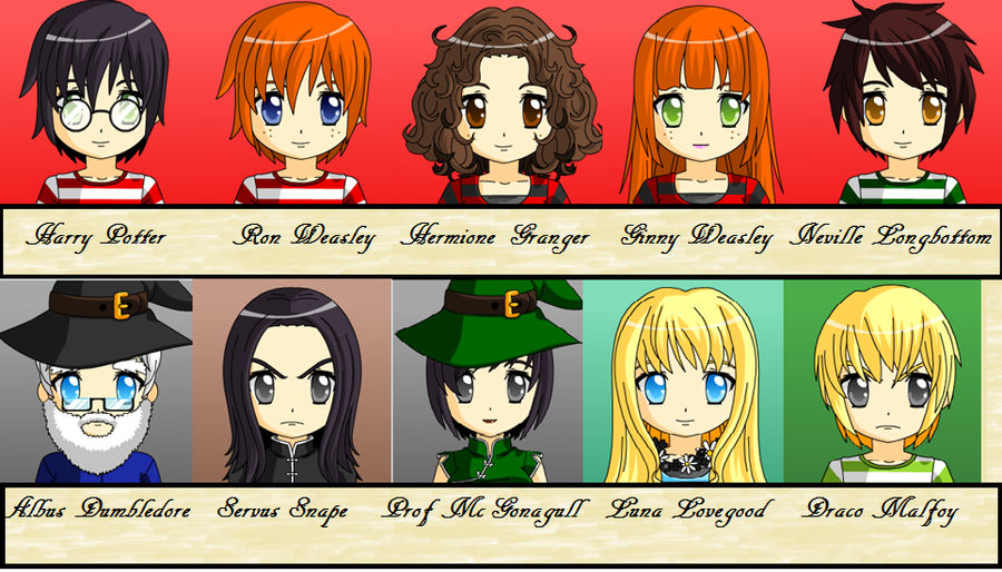 Harry Potter Art Imagines How The Cast Would Look As Anime Characters