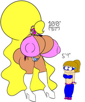 Blonde and Elastae Height Comparison