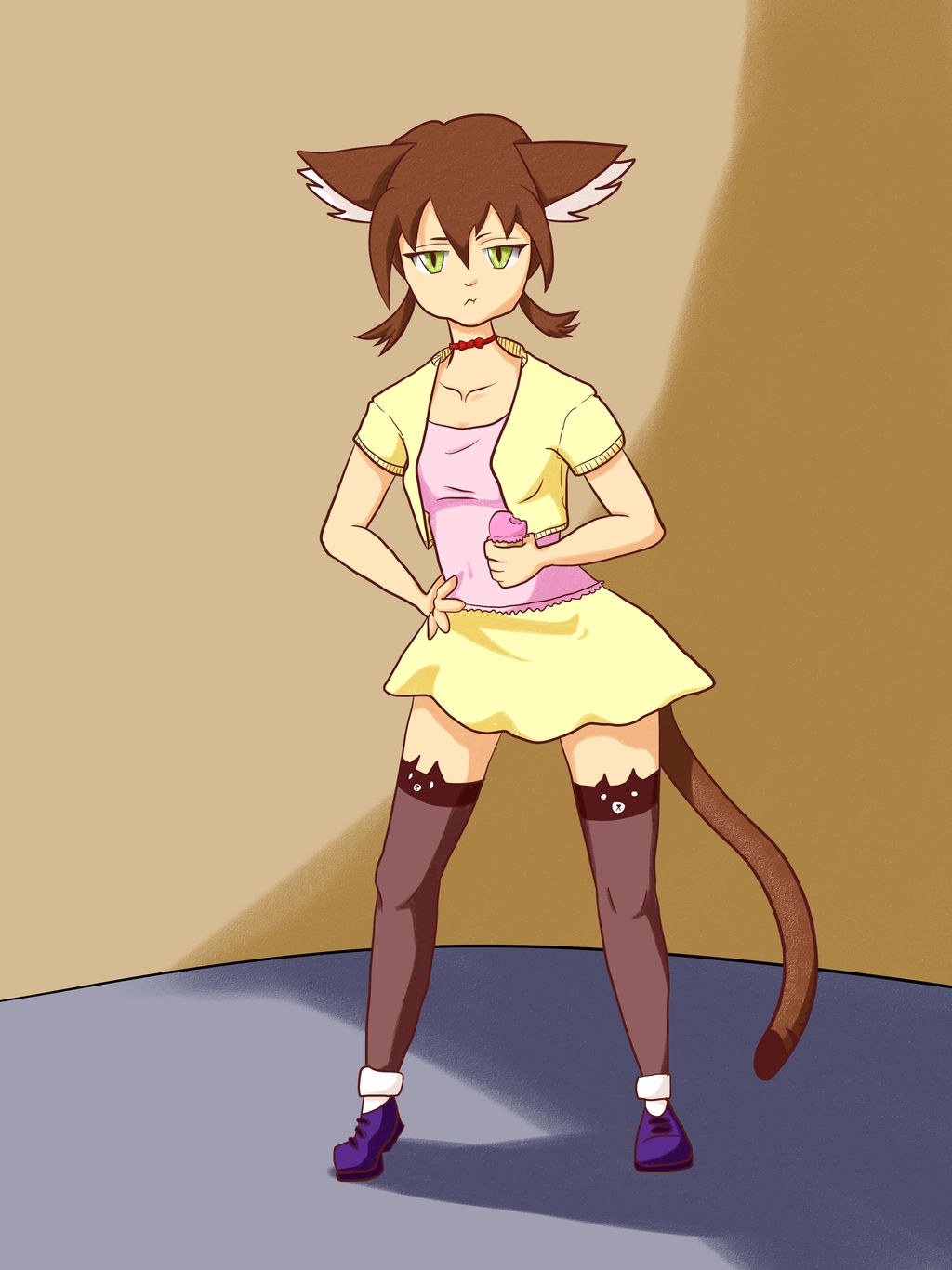 Anime girl Fat Cat by AshleyBay on DeviantArt