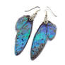 Sapphire Shimmer Fairy Wing Earrings
