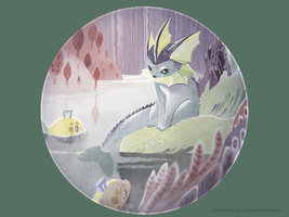 CLICK FOR FULL! Vaporeon - animated illustration