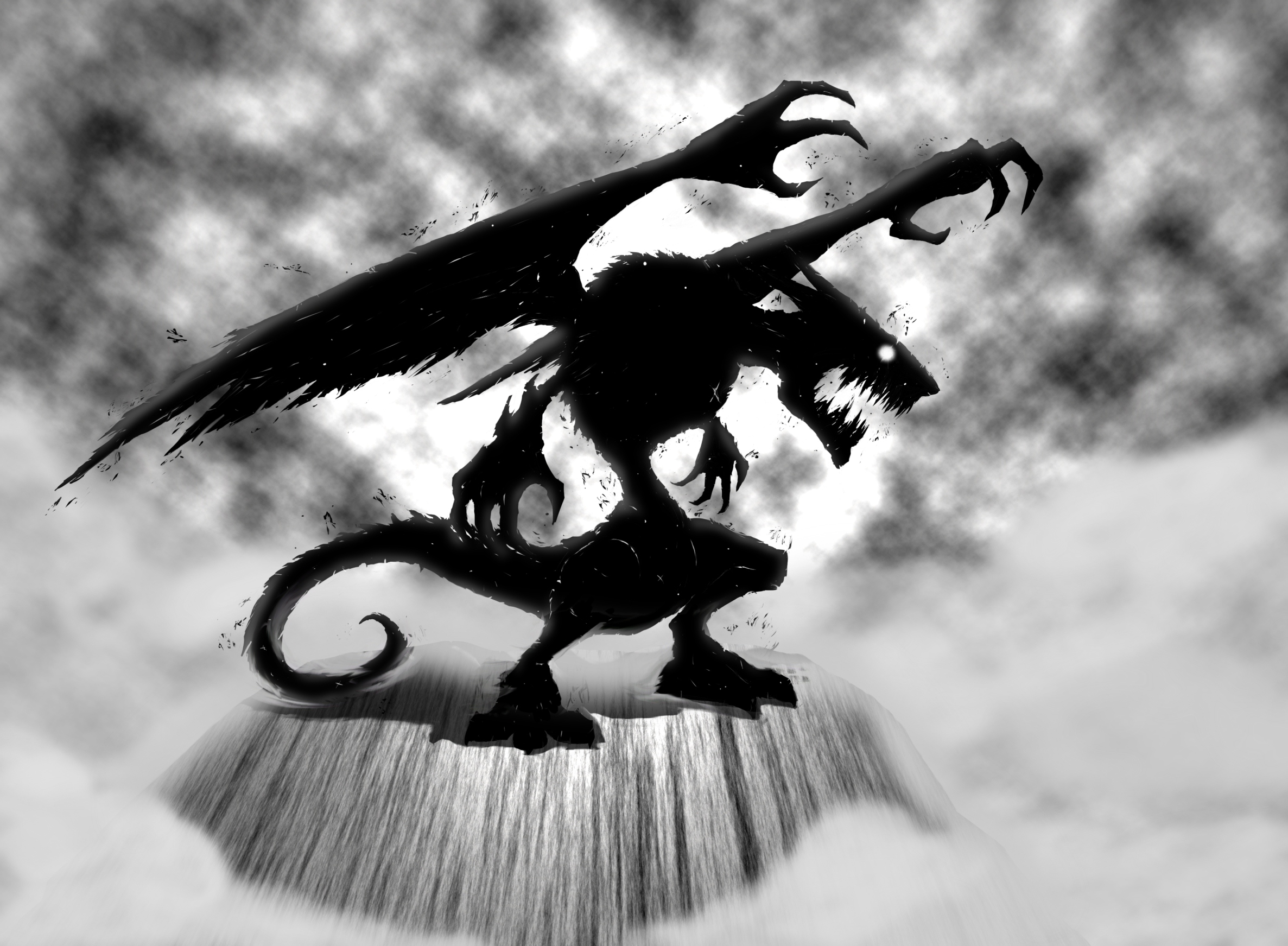 Shadow Dragon by SilverLeon88 on DeviantArt