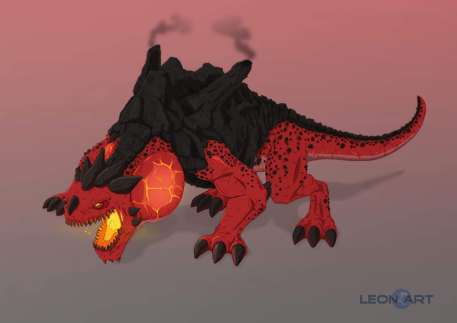 Volcano Dragon by SilverLeon88