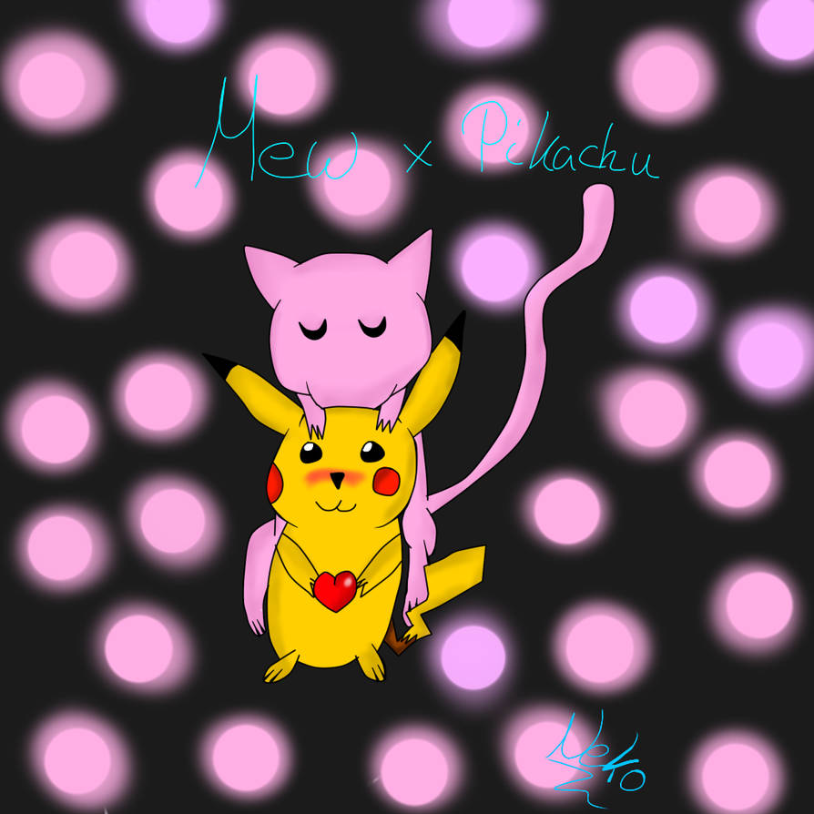 mew x pikachu by snowneko1 on DeviantArt