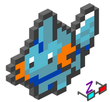 Mudkip Isometric Projection