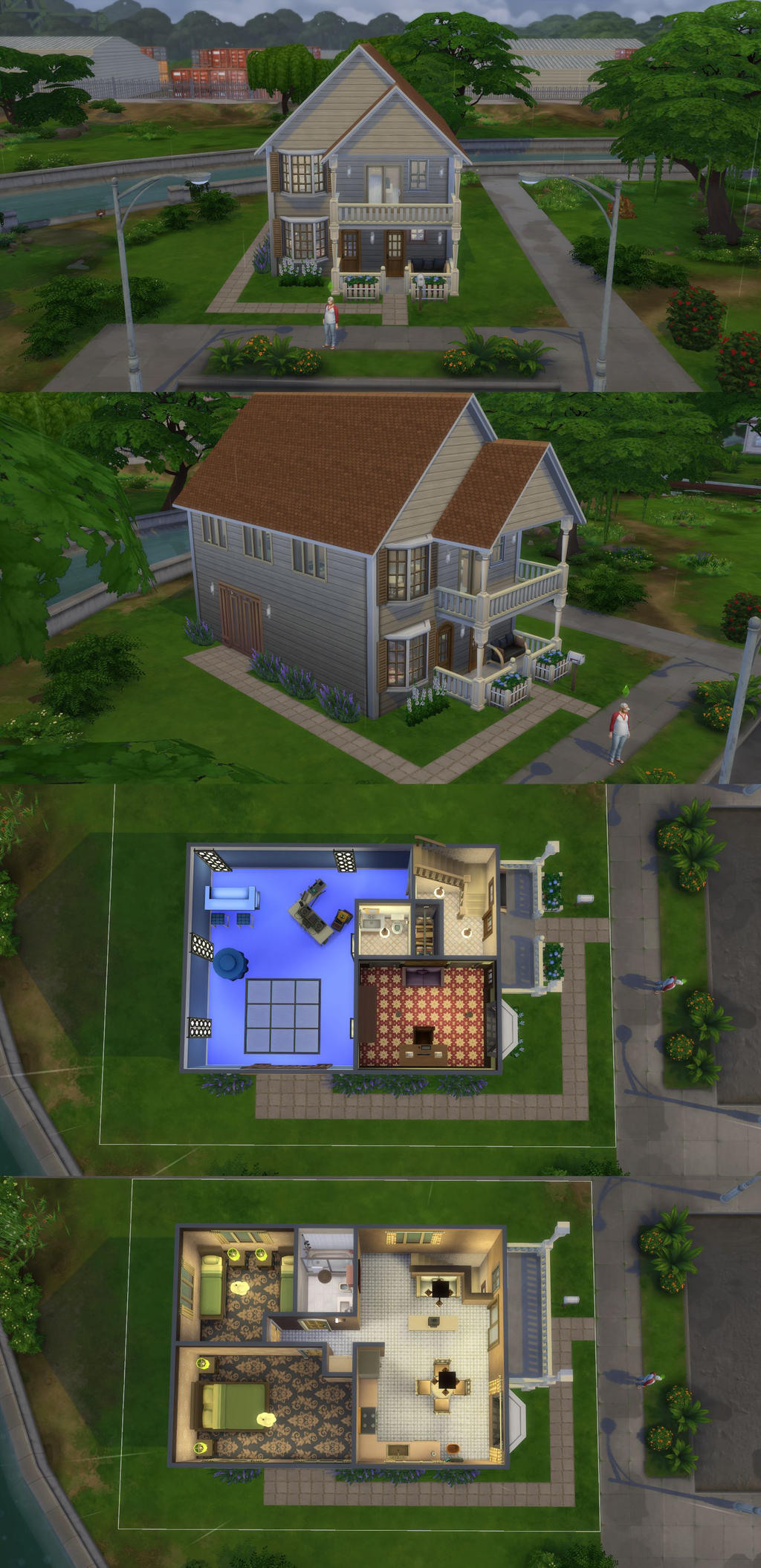 Sims 4 Bungalow By PrlUnicorn On DeviantArt fall-safety-home-hazards-home-safety-tips-safety-tips-home-safety