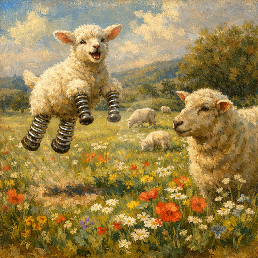 Spring Lamb Graphics Spring Lamb... by AngiesAIArt on DeviantArt