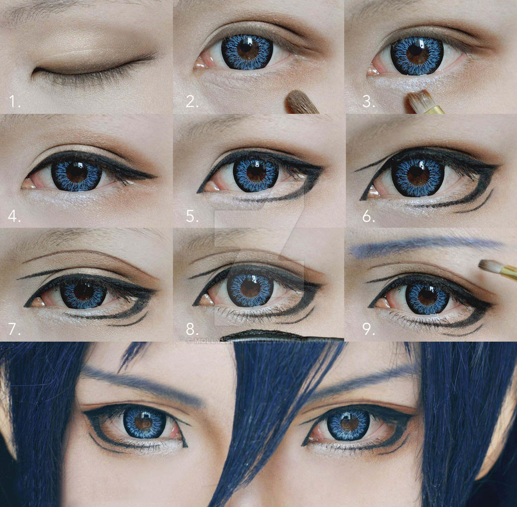 Cosplay Eyes Makeup Tutorial for Shonen by mollyeberwein on DeviantArt