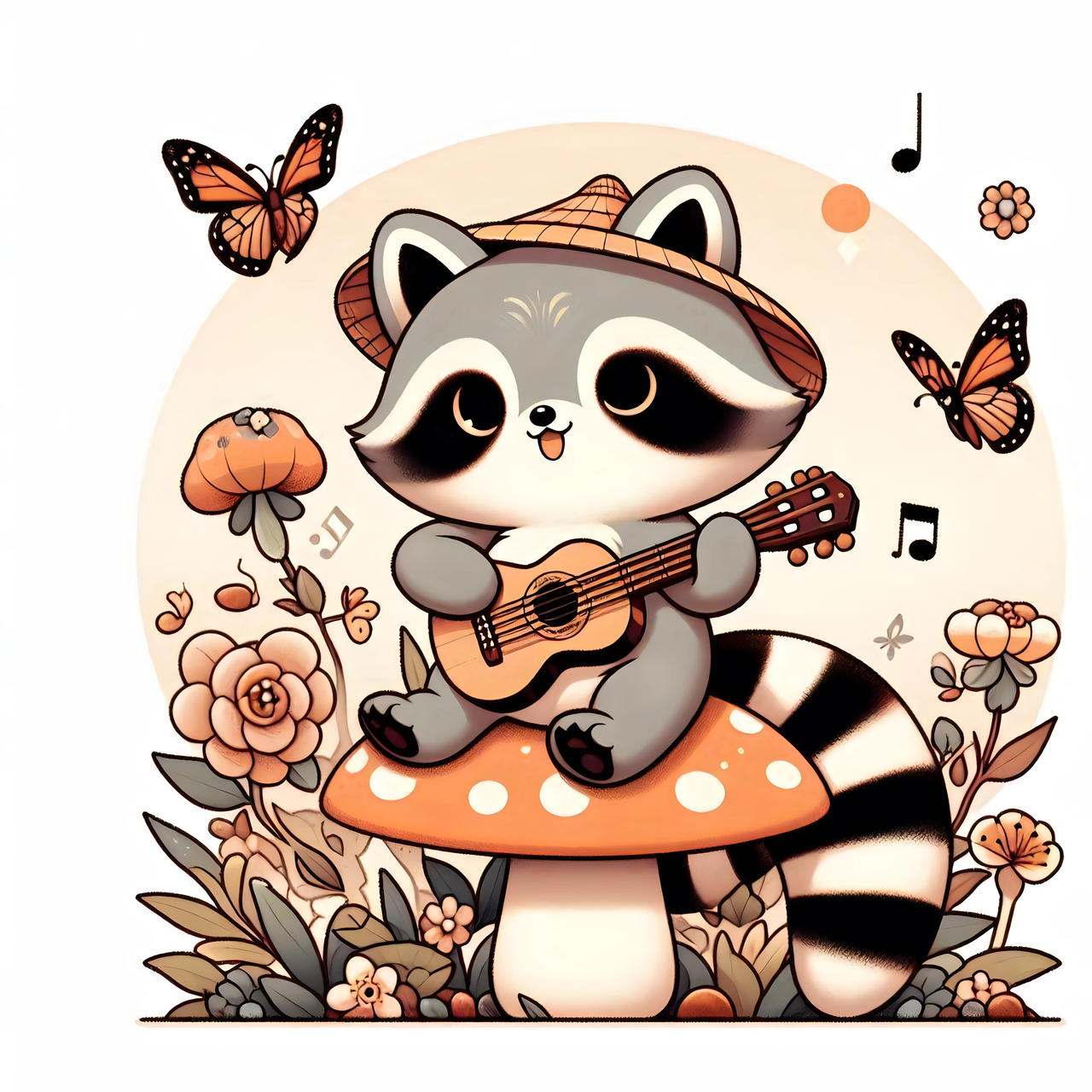 Cottagecore Aesthetic art japanese grumpy raccoon by CottageCoreArtisto ...